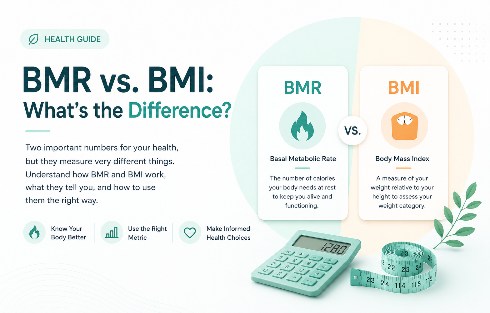 BMR and BMI health metrics